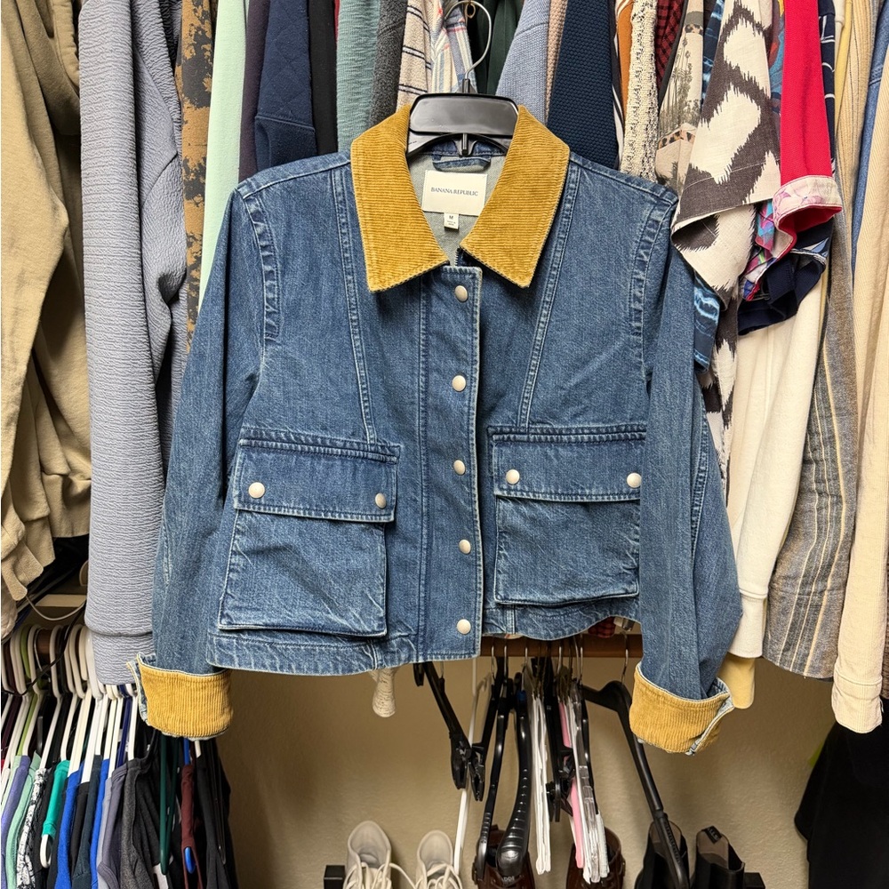 Banana Republic denim trapeze jacket - Picture 4 of 8